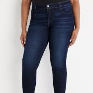 Kancan Womens Jeans Skinny Mid Rise Plus Size 18 (36x28)